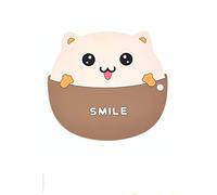 QLLQ Gran Gato de Dibujos Animados Anti escaldadura Mate Lindo Multifuncional Gatos Posavasos Adecuado para la Oficina en casa Color Piel, Acero Inoxidable, marrón