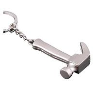 QLLQ Llavero creativo, mini juego de herramientas de martillo, llavero de metal, mochila, bolso de hombro, colgante, colgante de herramientas de metal, regalo práctico