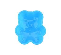 QLLQ Taza de silicona para tartas, diseño de oso dulce, diseño de osito (azul), silicona