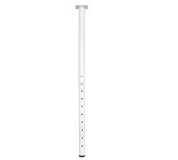 QLLY Pata de Mesa Ajustable de Metal, 60-100 cm, Pata de Oficina en Casa, Juego de Patas para Muebles (1, Blanco)