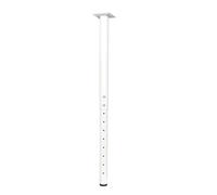 QLLY Patas redondas ajustables para escritorio, 60-100 cm, patas de metal para mesa de oficina en casa, juego de patas de muebles (1, blanco)