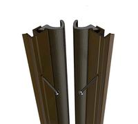 Qlon Sello Flexible Alrededor de la Puerta Sellado Contra Corrientes de Aire Tira ADS Stormguard (Marrón)