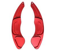 QLOREGS Levas Cambio Volante Compatible con VW Pour Polo Pour GTI 2015 2016 2017 2018 2019 2020 2 Rallonges Palettes De Changement Vitesse En Aluminium Palettes Changement De Vitesse Au Volant(Red)