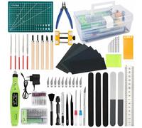 QLOUNI 103 Piezas Juego de Herramientas de Modelismo para Modeladores Gundam, Herramientas Modelismo Básicas Profesionales, Gundam Model Kit para Tanques Aviones Coches y Montaje