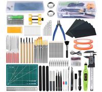 QLOUNI 192 Piezas Juego de Herramientas de Modelismo para Modeladores Gundam con Paleta Humeda, Herramientas Modelismo Básicas Profesionales, Gundam Model Kit para Tanques Aviones Coches y Montaje