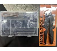 QLOUNI Kit de Conectores de Herramientas de Crimpado, 2320 Piezas Dupont 2,54 mm AWG23-16 con Pines Macho/Hembra Filas Simples y Dobles Cable Plano 1,5 m para PCB Arduino y Electrónica DIY