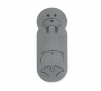 QLoztyse Alfombra Infantil para Danza Coordinación Gimnasia con Material Elastómero Diseño Amortiguador Textura Segura Adecuada para Uso Diario y Desarrollo Psicomotor en el Hogar, Gris, León Marino