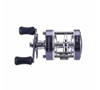 QLoztyse Carrete de Pesca con Cuerpo de Aluminio Soporte de Cobre Estructura Metálica y Recuperación Constante Diseño para Condiciones Húmedas en Pesca Pesca, Gris Plomo, CL40