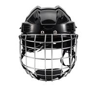 QLoztyse Casco de Hockey Casco de Rugby con Rejilla para Competición de Adultos en La Calle Ejercicio, Negro, de 58 Cm a 68 Cm