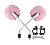 QLoztyse Espejo Retrovisor para Bicicleta, 2 Unidades, Resistente, Multifuncional, de Alta Definición, con Amplio Campo de Visión, Giratorio Y Fácil de, Rosa