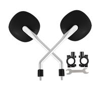 QLoztyse Espejo Retrovisor para Bicicleta, 2 Unidades, Resistente, Multifuncional, de Alta Definición, con Amplio Campo de Visión, Giratorio Y Fácil de, Negro