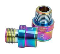 QLoztyse Extensiones de Pedal de 9/16" para Pedales de Bicicleta de Montaña con Rodamientos Extensibles, Colorido 16mm