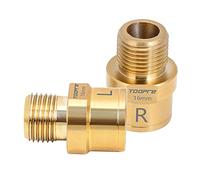 QLoztyse Extensiones de Pedal de 9/16" para Pedales de Bicicleta de Montaña con Rodamientos Extensibles, Oro 16mm