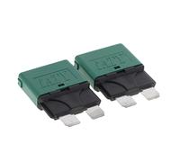 QLoztyse Fusibles Tipo Pequeños 28V 5A-30A Disyuntor Manual para Coche, Camión Y Barco, Verde 30A