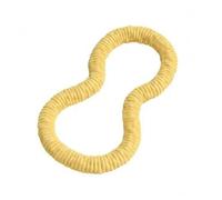 QLoztyse Hoop de Tela con Superficie Texturizada Acojinada Aro de Ejercicio Diseño Flexible y Sección Conectora Visible Adecuado para Entrenamiento Físico y Actividades Deportivas, Amarillo, 2.5 KG