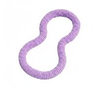 QLoztyse Hoop de Tela con Superficie Texturizada Acojinada Aro de Ejercicio Diseño Flexible y Sección Conectora Visible Adecuado para Entrenamiento Físico y Actividades Deportivas, Morado, 1.5 KG
