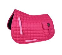 QLoztyse Manta para Silla de Montar, Manta Antideslizante para Montar a Pelo, Colchoneta Cómoda con Bolsillo, Accesorios para Paseos, Rosa