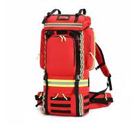 QLoztyse Mochila Impermeable de Adaptable con Diseño Organizado Fácil Separación de Insumos y Cuerpo Robusto Elaborada Oxford, Mochila De Emergencia Sin Bolsa Pequeña, Array, Rojo