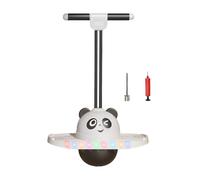 QLoztyse Pogo Jump Ball, Pelota con Luz, de Salto de Dibujos Animados, Juguete para Salto Alto, Regalo para Entrenamiento en Inf, Negro