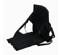 QLoztyse Silla de Suelo Portátil para Kayak con Bolsillo de Malla, Plegable, con Cojín, Ideal para Deportivos, Gradas, Kayak Y Senderismo, Negro