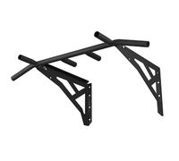QLS Barra De Dominadas Multigrip 110 cm Montaje En Pared 200 Kg Negro