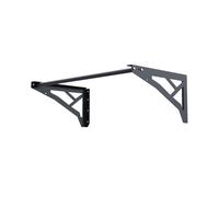 QLS Barra de dominadas profesional de 110 cm, capacidad de carga 200 kg, montaje en pared, acero