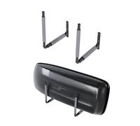 QLS Caja de techo ajustable, soporte de pared 33-57 cm, color gris, para guardar maletas, herramientas de jardín, esquís, equipos deportivos, tabla de surf iSUP