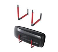 QLS Caja de Techo BOX1 Soporte Pared 57 CM Portaequipajes Skibox Tabla Surf Rojo
