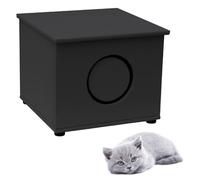 QLS Casa para gatos para exterior, doble aislamiento, 40 x 40 cm, resistente a la intemperie, resistente al invierno, exterior