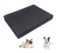 QLS Caseta para perros y gatos de madera, 57 x 44 x 36 cm, con aislamiento para exteriores (colchón, 40 x 30 cm)