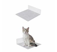 QLS Estante para Gatos de Acero con Fieltro 20x20 cm Gris