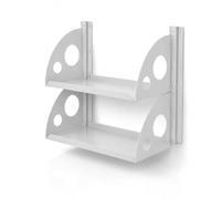 QLS Juego de estanterías y rieles de pared para garaje y taller (40 x 25 cm | El sistema de estantería modular se expande horizontal y verticalmente y crece de forma flexible con su espacio requerido