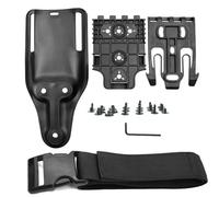 QLS - Kit de Sistema de Bloqueo rápido con Horquilla y Placa receptora de Servicio con Correas de Muslo, Accesorio Universal de Plataforma de trabilla para cinturón de Media Altura para Funda de