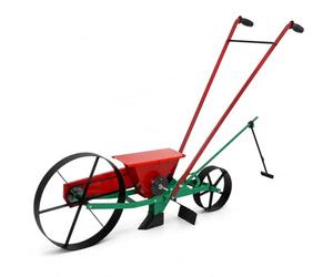 QLS Sembradora manual con caja de semillas de 2,5 l para semillas de 2 a 18