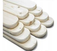 QLS Set de 30 lamas de abeto/pino 120 x 9 cm natural