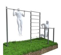 QLS Set Street Workout ZO6-60 de acero para exterior