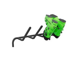 QLS Soporte de esquí para 2 pares, 64 cm, para senderismo nórdico, trekking, bastones de esquí, barra de gancho con goma protectora para ahorrar espacio WB2