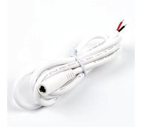 QLWAHK 10 cables USB 2.0 macho de 24 AWG de 2 pines tipo A de 2 núcleos, cable de extensión de extremo abierto para cables de reparación de bricolaje, negro y blanco (blanco - CC macho de 2 núcleos