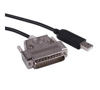 QLWAHK Cable convertidor USB a DB25 RS232 serial para módem nulo para PC X68K X68000, cable de programación de comunicación