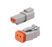 QLWAHK DT Tipo de conector de brida impermeable macho hembra enchufe sellado DTM DTP conectores para cable de coche automotriz (DTM-8P)
