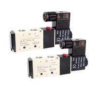 QLYMDDSA 1 Unidad 4V110-06, 4V210-08, 4V310-10, 4V410-15, válvula solenoide neumática de Control de dirección, 12 V, 24 V, 110 V y 220 V(4V210-06,AC24V)