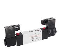 QLYMDDSA Electroválvula 4V 4V130C-06 4V230C-08 4V330C-10 4V330C-15/AC220V DC24V AC110V AC24V DC12V 5 Vías Válvula de inversión 3 Posiciones (4V130C-V) 06,AC24