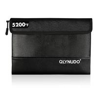 QLYNUDO Bolsa de documentos ignífuga de 2,871.1 °C, bolsa de dinero ignífuga para dinero en efectivo, bolsa ignífuga para documentos importantes y objetos de valor, 11 x 7.7 pulgadas