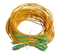 QLYUEUI 10 Uds Cable de fibra óptica FTTH SC/APC a SC/APC Cable de conexión modo único Simplex interior 1,5 M/2M/5M/10M/15M/20M/30M(10pcs 30M)