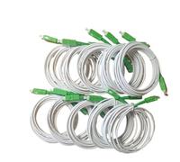 QLYUEUI 10 Uds SC/APC-SC/APC cable de fibra óptica blanca herramientas de fibra óptica de modo único cable de parche óptico 1,5 M 2M(10PCS 1.5M)