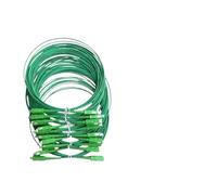 QLYUEUI 1PC IL≤0.3dB SC Cable de conexión de fibra óptica monomodo G657A2 Simplex 1,6 mm 3,5 metros LSZH verde
