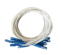 QLYUEUI Cable de parche de Fibra óptica de modo único SC/UPC-SC/UPC, 1,5 M/2M, simplex, baja pérdida for FTTR/FTTH, uso interior, Fibra óptica, 10 Uds./50 Uds.(10pcs 1.5M)
