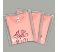 QlyYea 50 Piezas Bolsas Zip, 30x35 cm - Plástico Transparente Esmerilado con Cremallera, Reutilizables para Viaje, Organizadores de Ropa de Bebé, Bragas, Toallas, Zapatos y Cosméticos