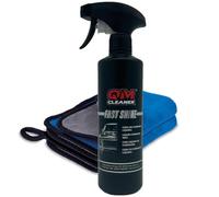 QM Cleaner Fast Shine Brillo y Protección para el exterior del vehículo | Cera de Carnauba líquida con protección contra el polvo y agua para carrocería coche - 500ml + 2 paños