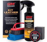 QM Cleaner Limpieza e hidratación Cuero. Cuidado y Limpieza de la tapicería del Coche, sillones Sofa de Cuero. Limpia e hidrata (Kit Leather)